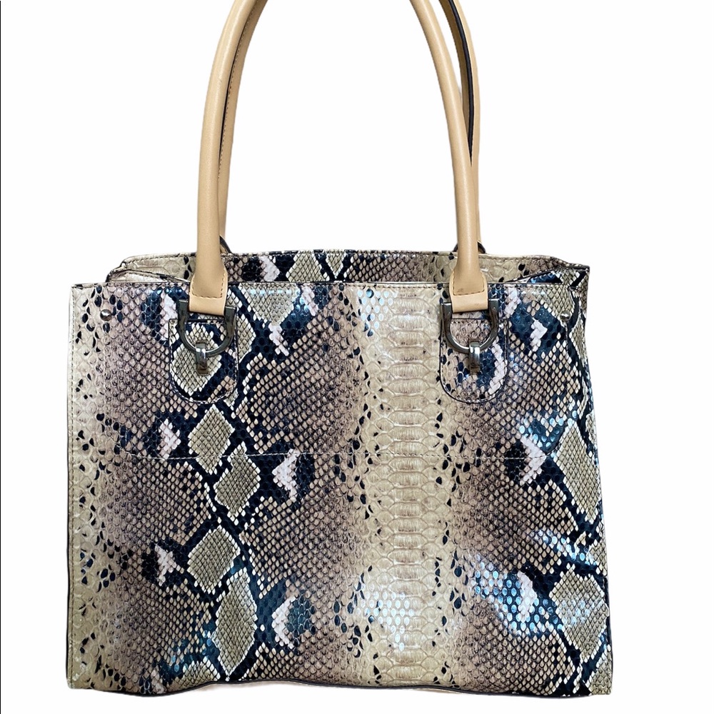 London Fog snake print bag